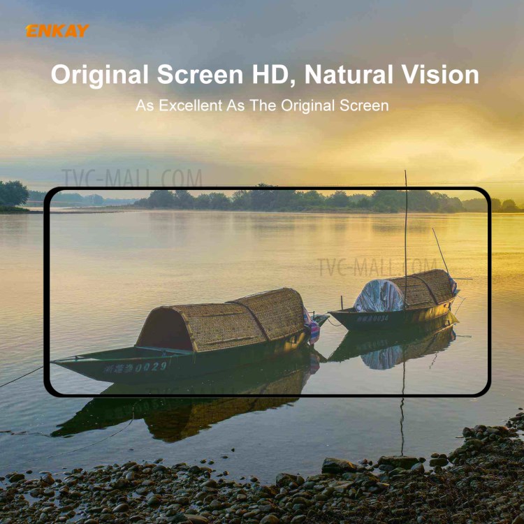 HAT PRINCE 5Pcs/Set Full Glue Full Size 0.26mm 9H 2.5D Tempered Glass Screen Film for Huawei P40-9