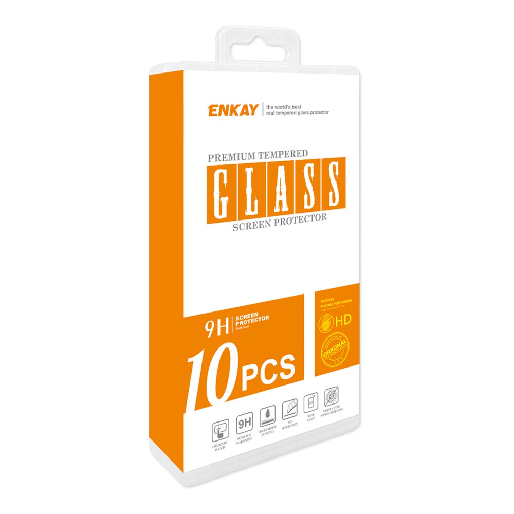 HAT PRINCE 10Pcs/Set Full Glue Full Size 0.26mm 9H 2.5D Tempered Glass Screen Film for Xiaomi Redmi 9/9A/9C-11