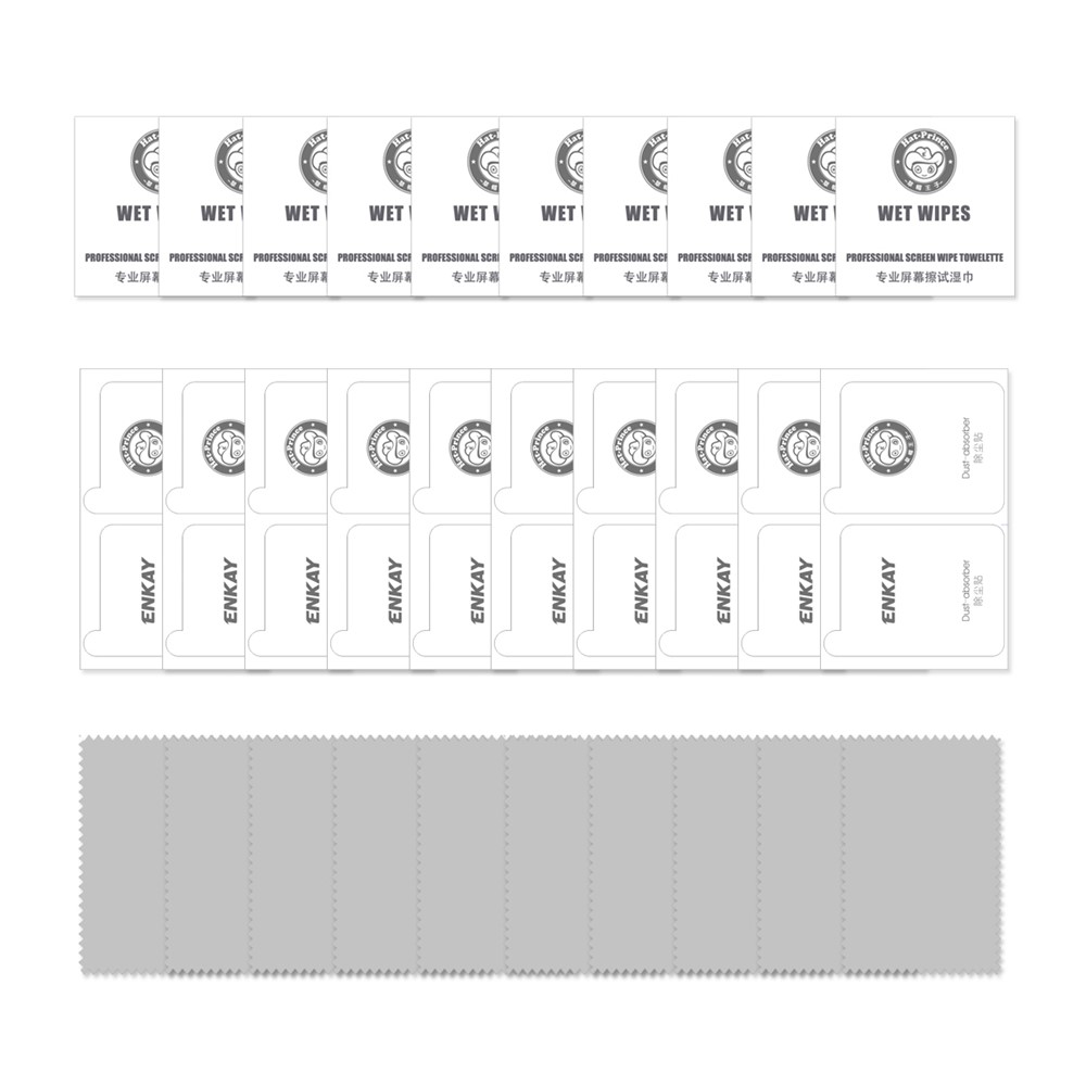 HAT PRINCE 10Pcs/Set Full Glue Full Size 0.26mm 9H 2.5D Tempered Glass Screen Film for Xiaomi Redmi 9/9A/9C-9