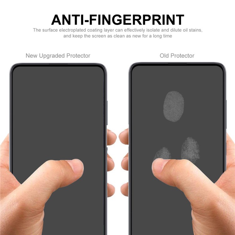 HAT PRINCE 2Pcs/Set Full Glue Full Size 0.26mm 9H 2.5D Tempered Glass Screen Protector for Xiaomi Redmi 9/9A/9C-4