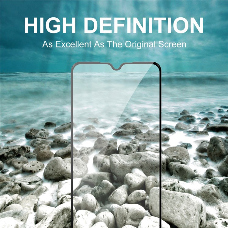 HAT PRINCE 2Pcs/Set Full Glue Full Size 0.26mm 9H 2.5D Tempered Glass Screen Protector for Xiaomi Redmi 9/9A/9C-8