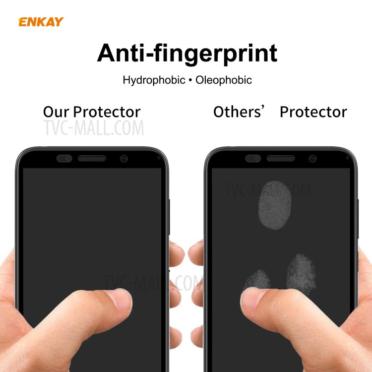 HAT PRINCE 5Pcs/Set Full Glue Full Size 0.26mm 9H 2.5D Tempered Glass Screen Film for Huawei Y5p-4