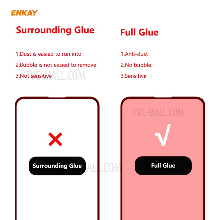 HAT PRINCE 10Pcs/Set Full Glue Full Size 0.26mm 9H 2.5D Tempered Glass Screen Film for Huawei P40 lite E/Y7p/Honor 9C-3