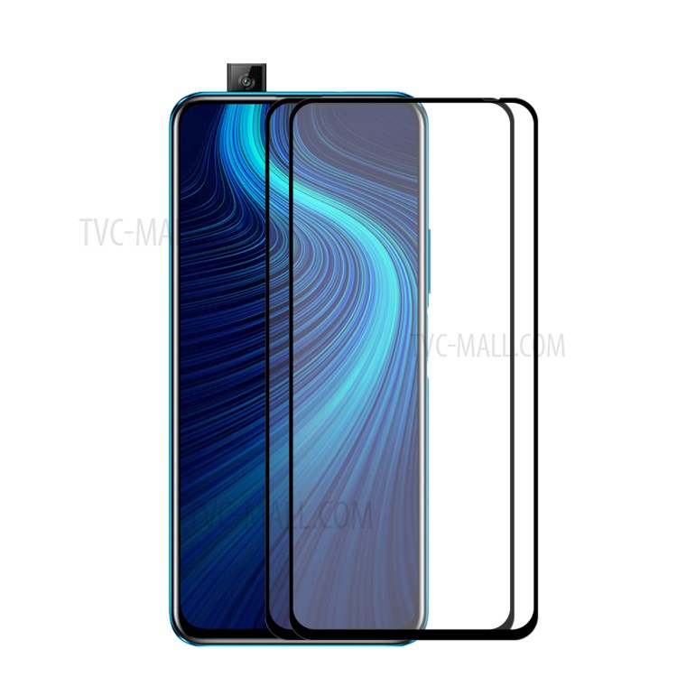HAT PRINCE 2Pcs/Set Full Glue Full Size 0.26mm 9H 2.5D Tempered Glass Screen Protector for Honor X10 5G-1