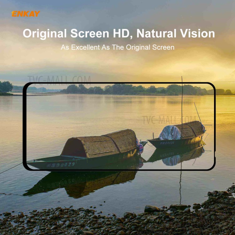 HAT PRINCE 2Pcs/Set Full Glue Full Size 0.26mm 9H 2.5D Tempered Glass Screen Protector for Honor X10 5G-9