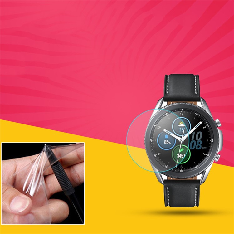 Soft TPU Anti-explosion Screen Guard Film for Samsung Galaxy Watch3 45MM R840 R845 D35MM-1