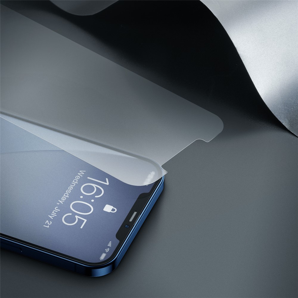 BASEUS 2 PCS 0.25mm Matte Full Screen Cover Tempered Glass Films for iPhone 12 5.4 inch-3