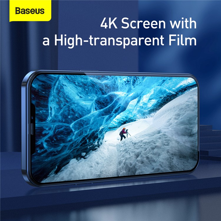 BASEUS 2PCS/Set 0.25mm Full Coverage Tempered Glass Screen Protector for iPhone 12 5.4 inch-4