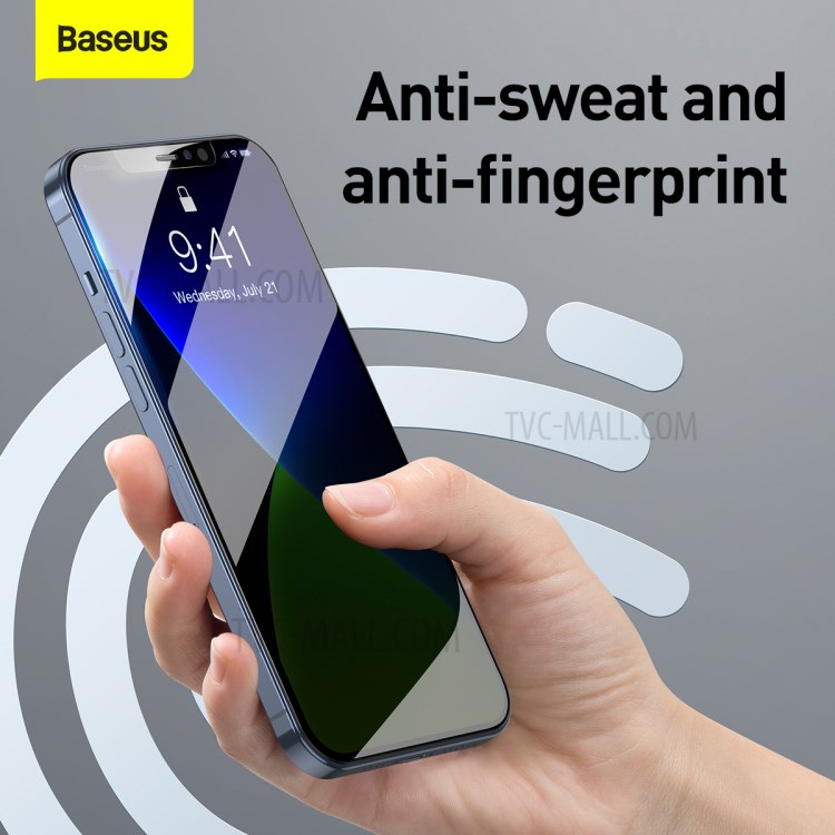 BASEUS 2 PCS 0.3mm Anti-peep Tempered Glass Films for iPhone 12 Pro Max 6.7 inch-10