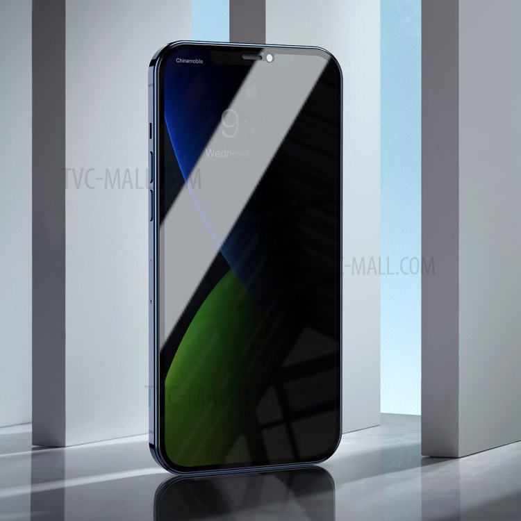 2PCS/Set BASEUS 0.3mm Privacy Curved Tempered Glass Full Screen Protector for iPhone 12 Pro / iPhone 12 Max 6.1-inch-2