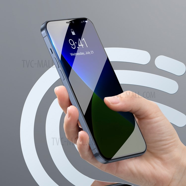 2PCS/Set BASEUS 0.3mm Privacy Curved Tempered Glass Full Screen Protector for iPhone 12 Pro / iPhone 12 Max 6.1-inch-4