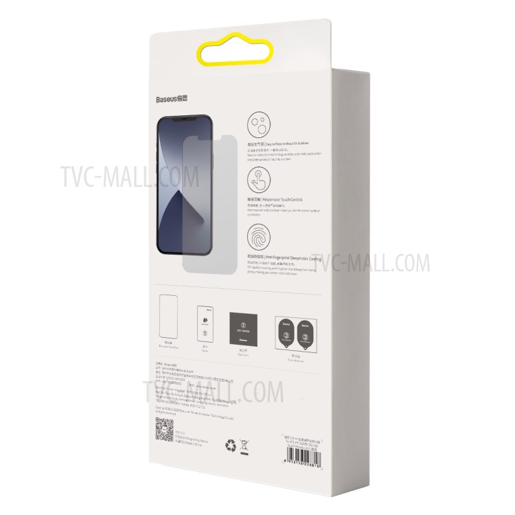 BASEUS 2 PCS 0.3mm Anti-peep Tempered Glass Films for iPhone 12 5.4 inch-15