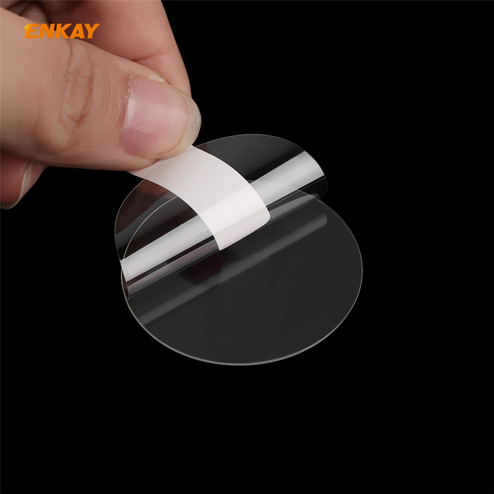 HAT PRINCE 2 Pcs/Set 0.2mm 9H 2.15D Arc Edge Tempered Glass Watch Screen Film for Samsung Galaxy Watch 3 41mm-7