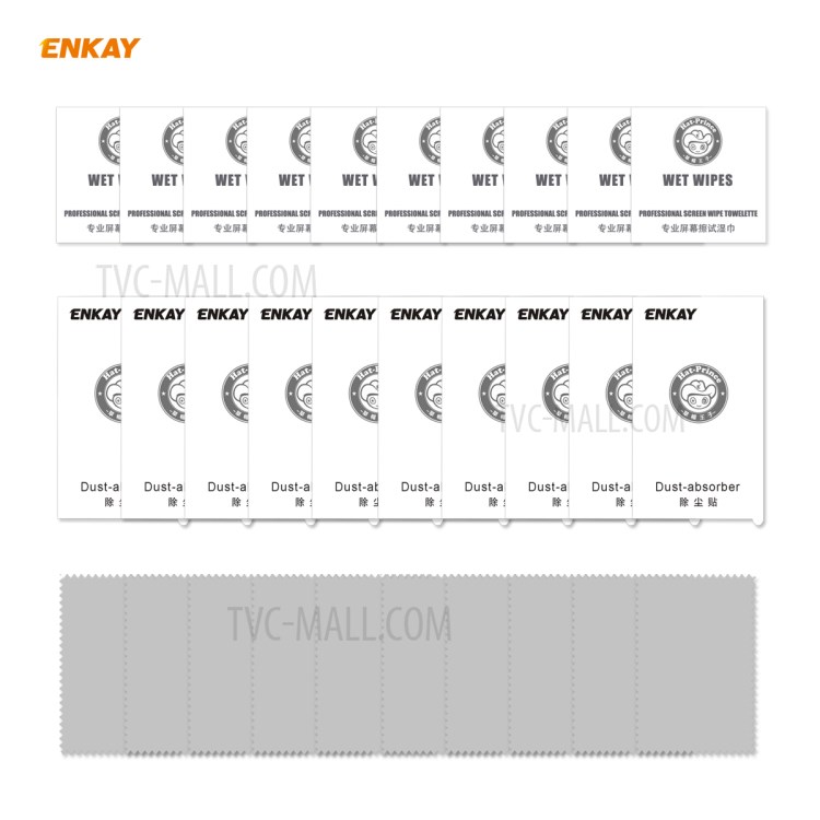 ENKAY 10Pcs/Set 0.26mm 9H 2.5D Arc Edge Tempered Glass Screen Protection Film for Samsung Galaxy M31s-7