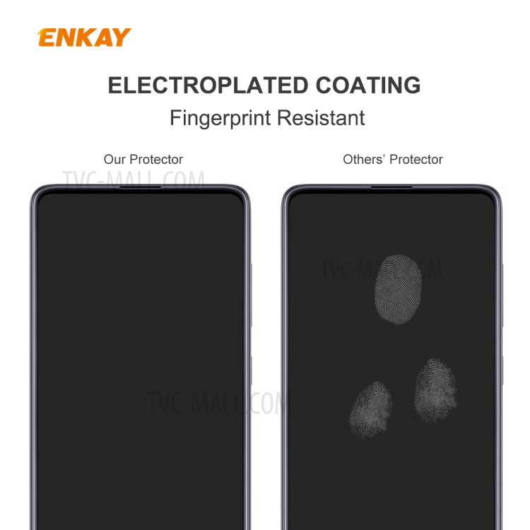 5Pcs/Set ENKAY 0.26mm 9H 2.5D Arc Edge Tempered Glass Screen Protective Film for OnePlus Nord-3