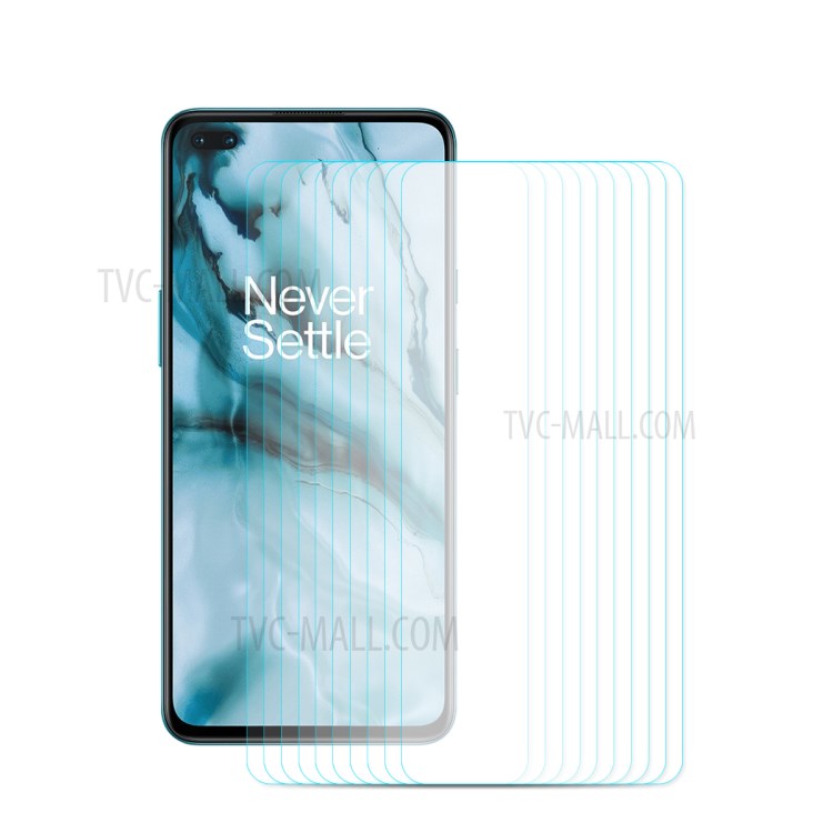 10pcs / Set Enkay Película De Protector De Pantalla De Cristal Templado De 0.26mm 9h 2.5D Edge De Arco Para OnePlus Nord