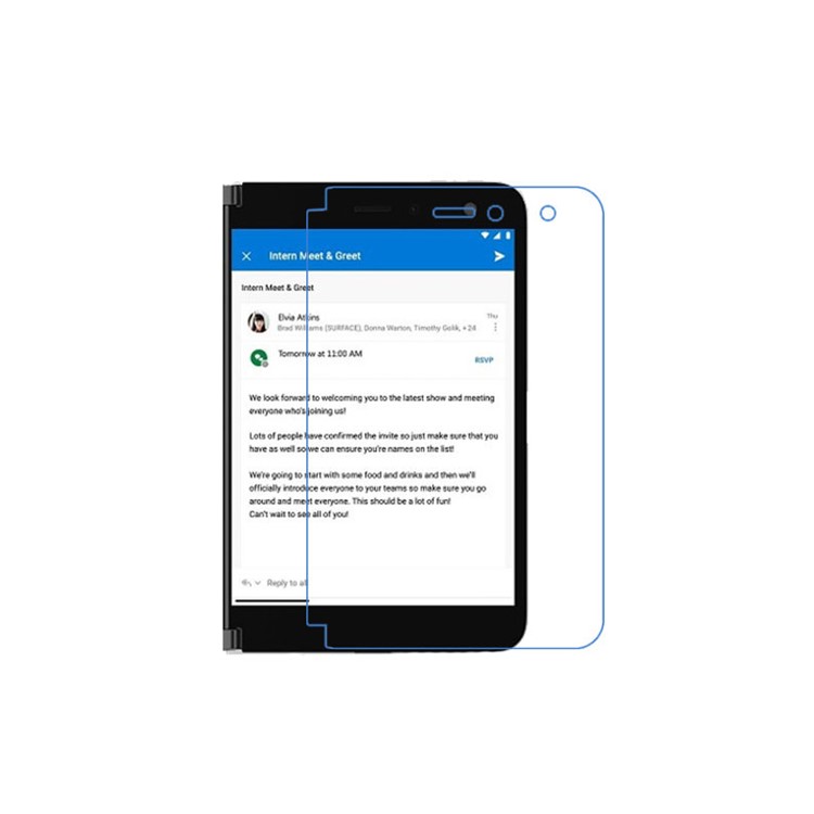 Anti-scratch HD Clear Phone Screen Film for Microsoft Surface Duo-1