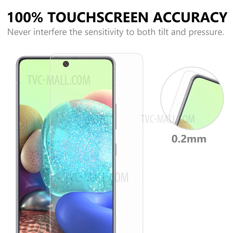 0.25mm Arc Edge 9H Tempered Glass Protector with Camera Lens Film for Samsung Galaxy A51 SM-A515-6