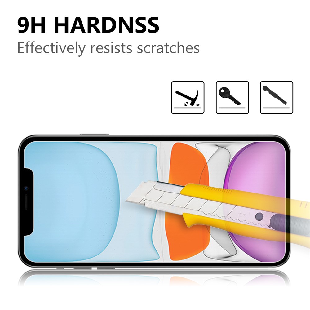 2pcs / Set Protection D'écran En Verre Trempé De Bord D'arc De 0,3 Mm Pour Iphone 12 Pro Max 6,7 Pouces-3