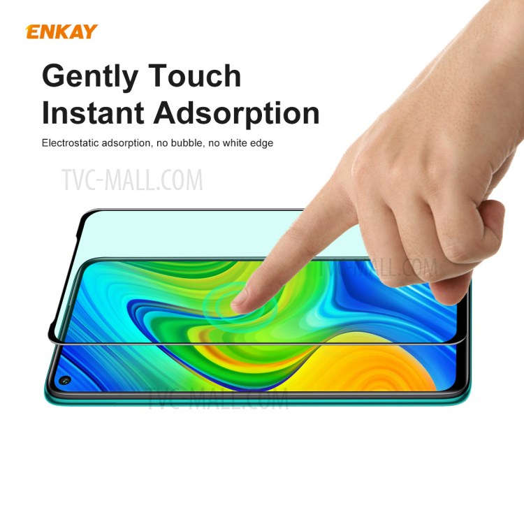 ENKAY Hat Prince 0.26mm 9H 6D Green Filter Eye Protection Tempered Glass Screen Film Cover for Xiaomi Redmi 10X 4G / Redmi Note 9-7