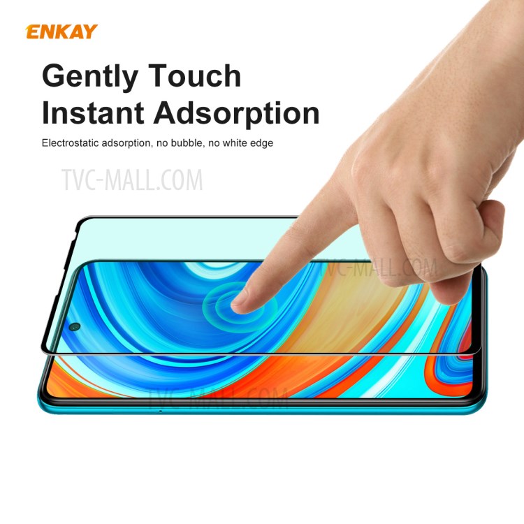 ENKAY Hat Prince 0.26mm 9H 6D Green Filter Eye Protection Tempered Glass Screen Film Cover for Xiaomi Redmi Note 9S / Redmi Note 9 Pro Max / Redmi Note 9 Pro-7