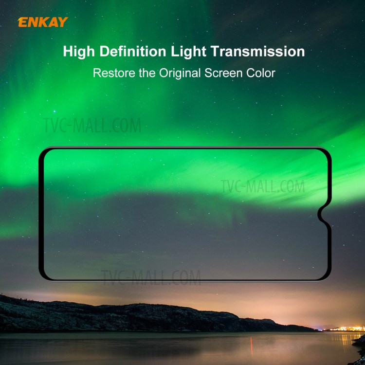 ENKAY Hat Prince 0.26mm 9H 6D Green Filter Eye Protection Tempered Glass Screen Film Cover for Xiaomi Redmi Note 8 Pro-8