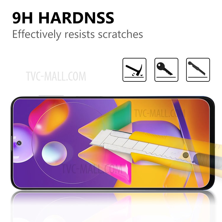 2.5D Arc Edge 9H Tempered Glass Screen Guard Film for Samsung Galaxy M31s-3