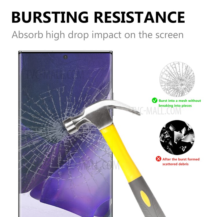 Full Coverage Curved Tempered Glass Screen Protector + Camera Lens Protector Film for Samsung Galaxy Note20 Ultra/Note20 Ultra 5G-2