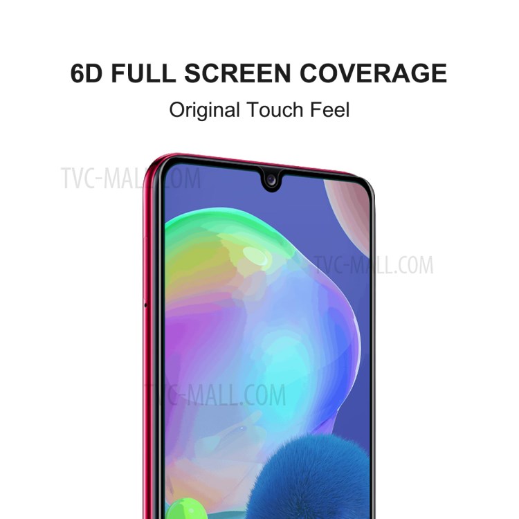 5pcs / Set Chapéu Enkay Príncipe 0,26 Milímetros 9H 6D Filme De Tela De Vidro Temperado De Proteção Do Filtro Olho Verde Para Samsung Galaxy A31-5