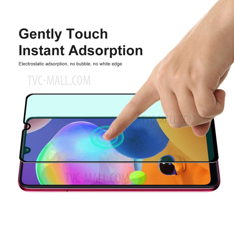 5pcs / Set Chapéu Enkay Príncipe 0,26 Milímetros 9H 6D Filme De Tela De Vidro Temperado De Proteção Do Filtro Olho Verde Para Samsung Galaxy A31-7