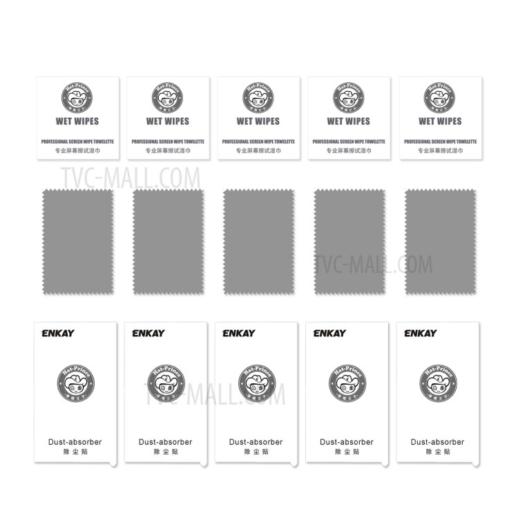 5pcs / Set Chapéu Enkay Príncipe 0,26 Milímetros 9H 6D Filme De Tela De Vidro Temperado De Proteção Do Filtro Olho Verde Para Samsung Galaxy A31-9
