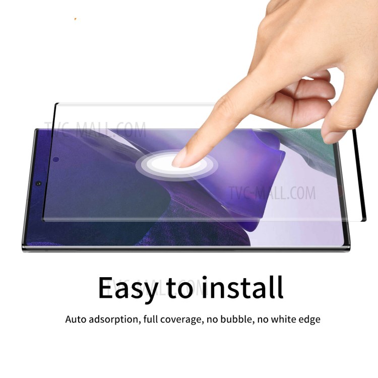 ENKAY 0.26mm 9H Full Coverage 3D Curved Tempered Glass Screen Protector for Samsung Galaxy Note20 Ultra/Note20 Ultra 5G-4