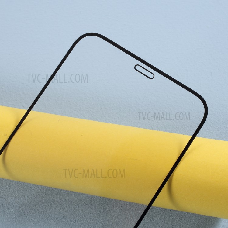 Large Radian Anti-green-ray Silk Printing Tempered Glass Full Glue Film for iPhone 12 5.4 inch-3