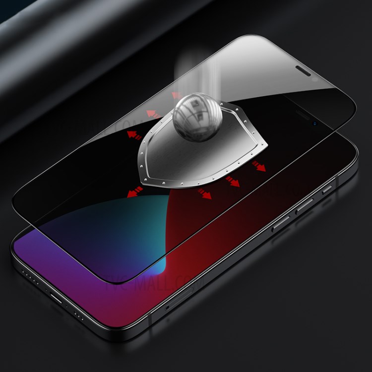 BENKS VPRO Anti-peep Full Screen 0.3mm Thick Tempered Glass Guard Film for iPhone 12 Pro / iPhone 12 Max 6.1-inch-5