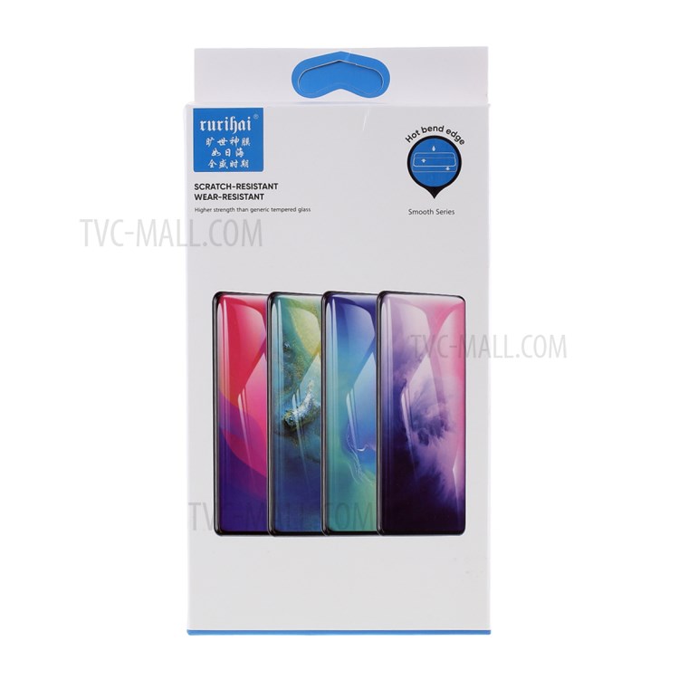 RURIHAI Mirror Tempered Glass Screen Protection Film (Full Glue) for iPhone 12 5.4 inch - Purple-9