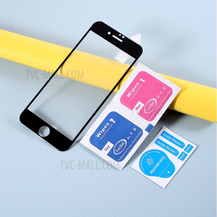 RURIHAI 0.26mm 2.5D Curved Full Glue Tempered Glass Full Size Screen Protector for iPhone 8/7 4.7 inch - Black-6