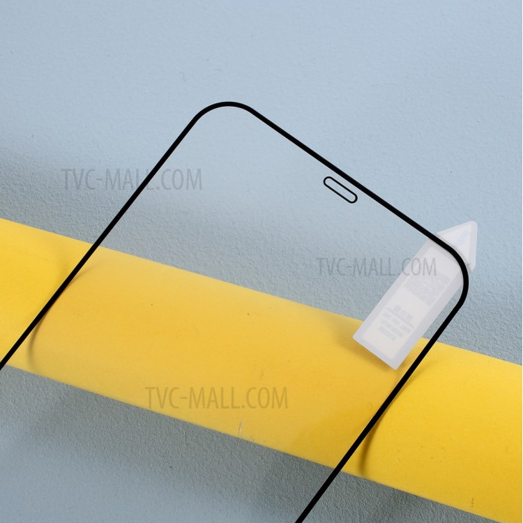 RURIHAI 0.26mm 2.5D Curved Full Glue Tempered Glass Full Size Screen Protector for iPhone 12 Pro Max 6.7 inch - Black-3