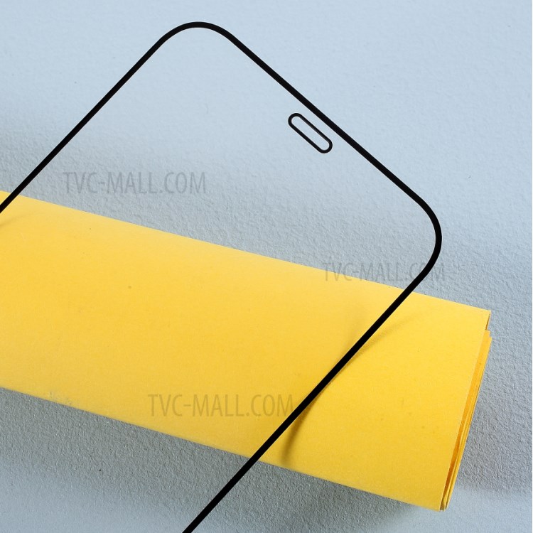 RURIHAI 0.26mm Full Glue 2.5D Curved Silk Print Tempered Glass Full Size Screen Protector Film for iPhone 12 5.4 inch-2