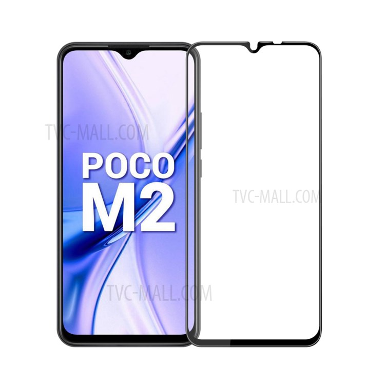 PINWUYO Full Glue 3D Curved Full Size Anti-fingerprint Anti-explosion Tempered Glass Screen Protector for Xiaomi Poco M2 Pro