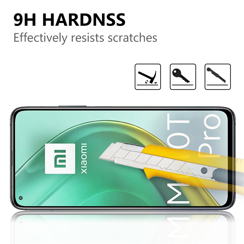 Full Glue Full Size Tempered Glass Screen Protector for Xiaomi Mi 10T Pro 5G - Black-3