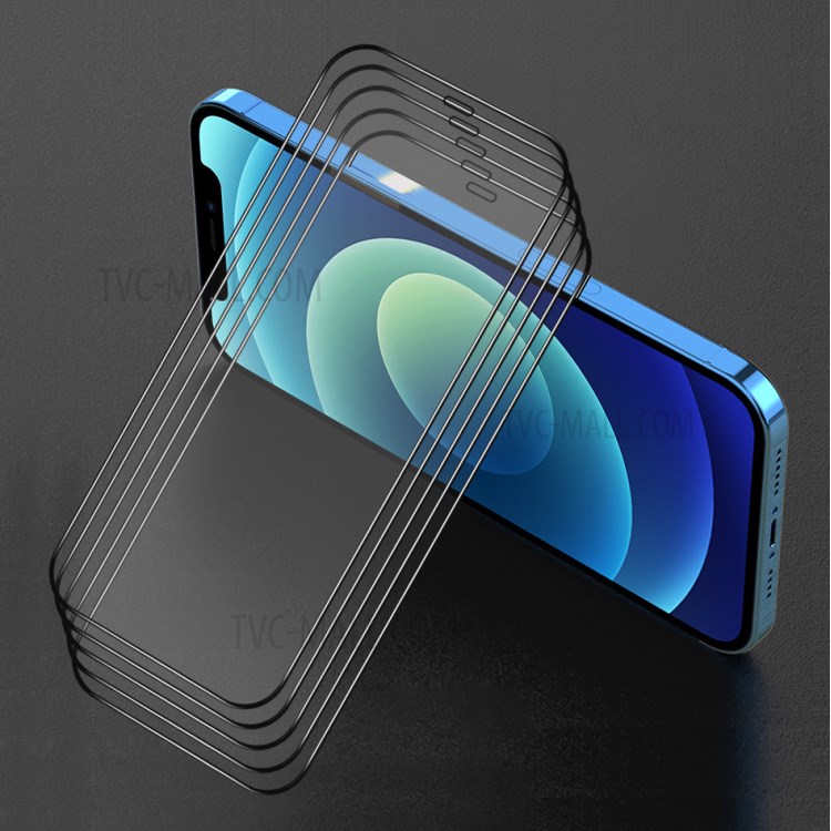 5PCS/Set ENKAY HAT PRINCE 0.26mm 9H 2.5D Full Glue Full Screen Coverage Tempered Glass Screen Protector for iPhone 12 mini-1