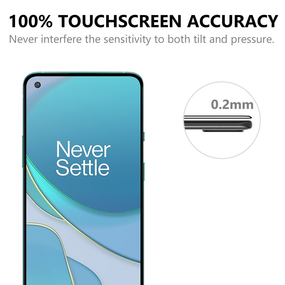 Complete Covering Full Glue Black Edges Tempered Glass Screen Protector for OnePlus 8T-6