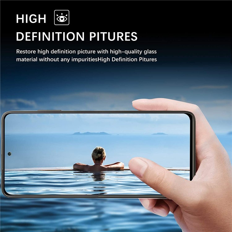 2.5D 9H Arc Edge Tempered Glass Screen Protector with Camera Lens Film for Xiaomi Poco X3 NFC-2