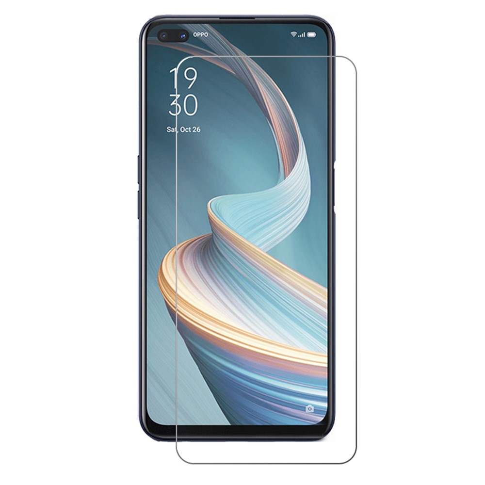 Screen Film for Oppo Reno4 Z 5G HD Clear 0.3mm Tempered Glass Screen Protector Arc Edge-1