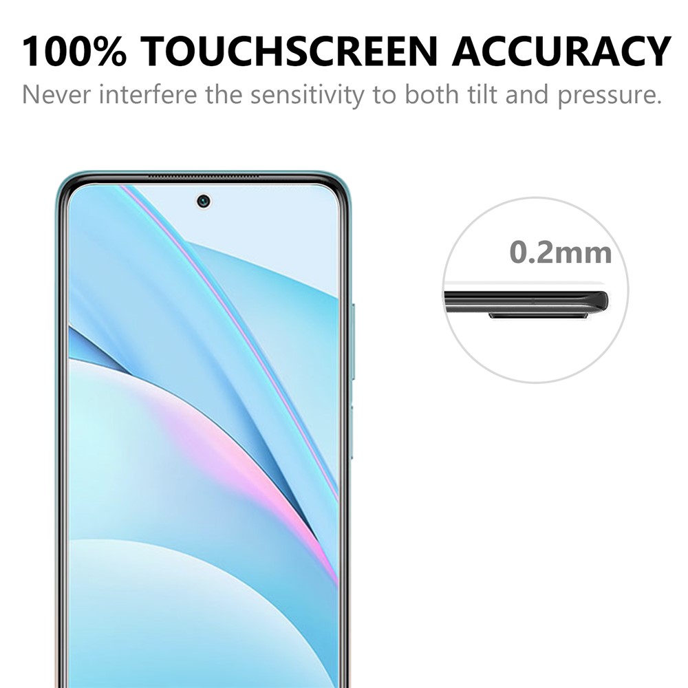 Tempered Glass Screen Protector for Xiaomi Mi 10T Lite 5G Arc Edge 2.5D 9H Ultra Clear Film-6