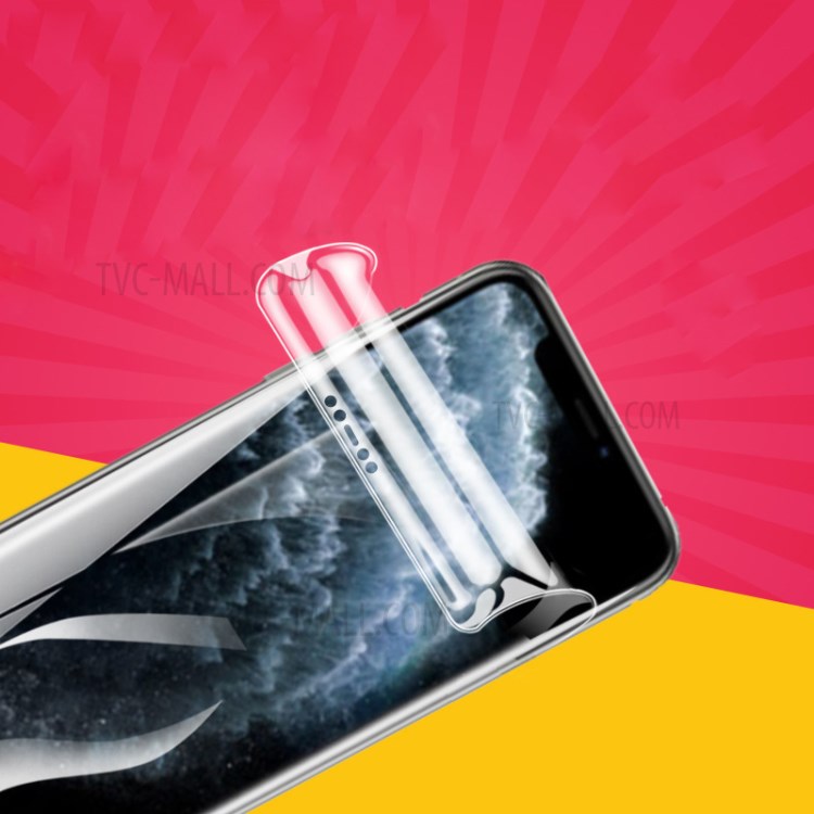 Full Coverage Anti-explosion Anti-fingerprint TPU Screen Protector for iPhone 12 Pro Max-1