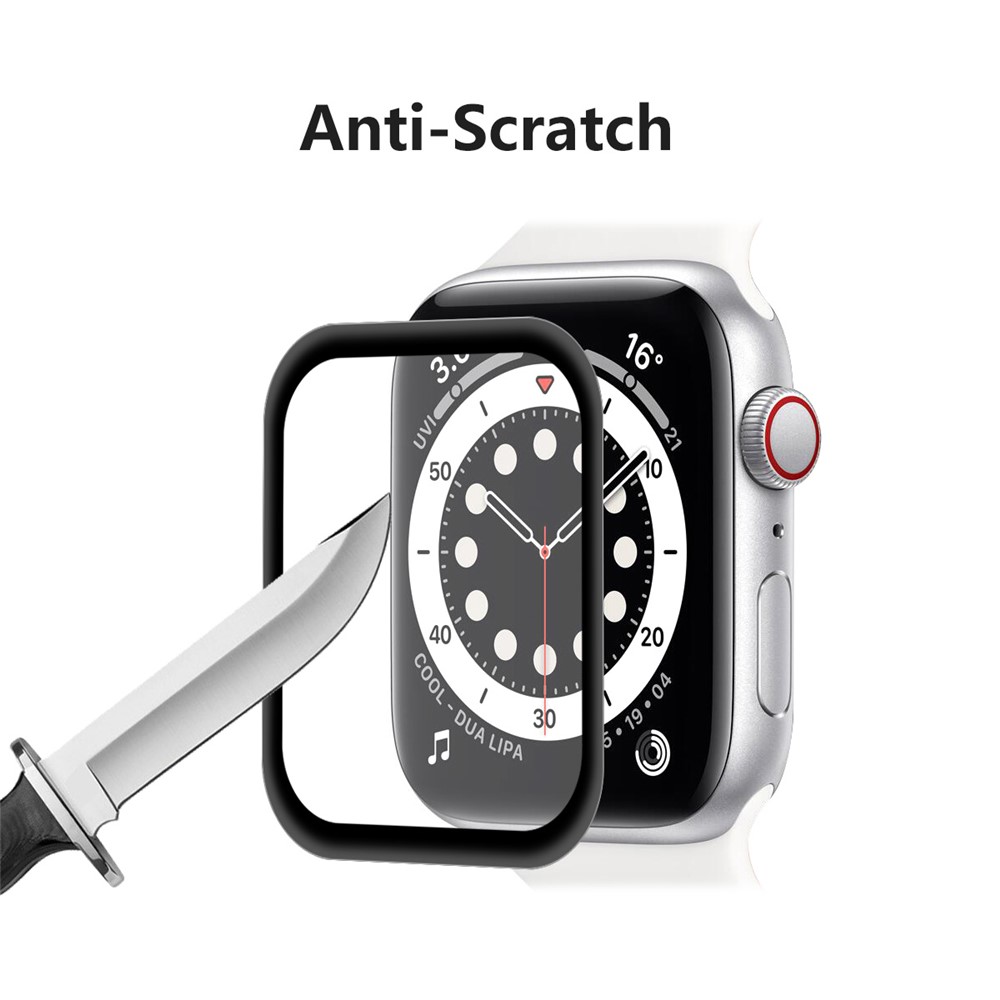 ENKAY HAT PRINCE 3D Full Size PET Curved Hot Bending HD Clear Screen Protector for Apple Watch SE/Series 6/5/4 44MM - Black-5