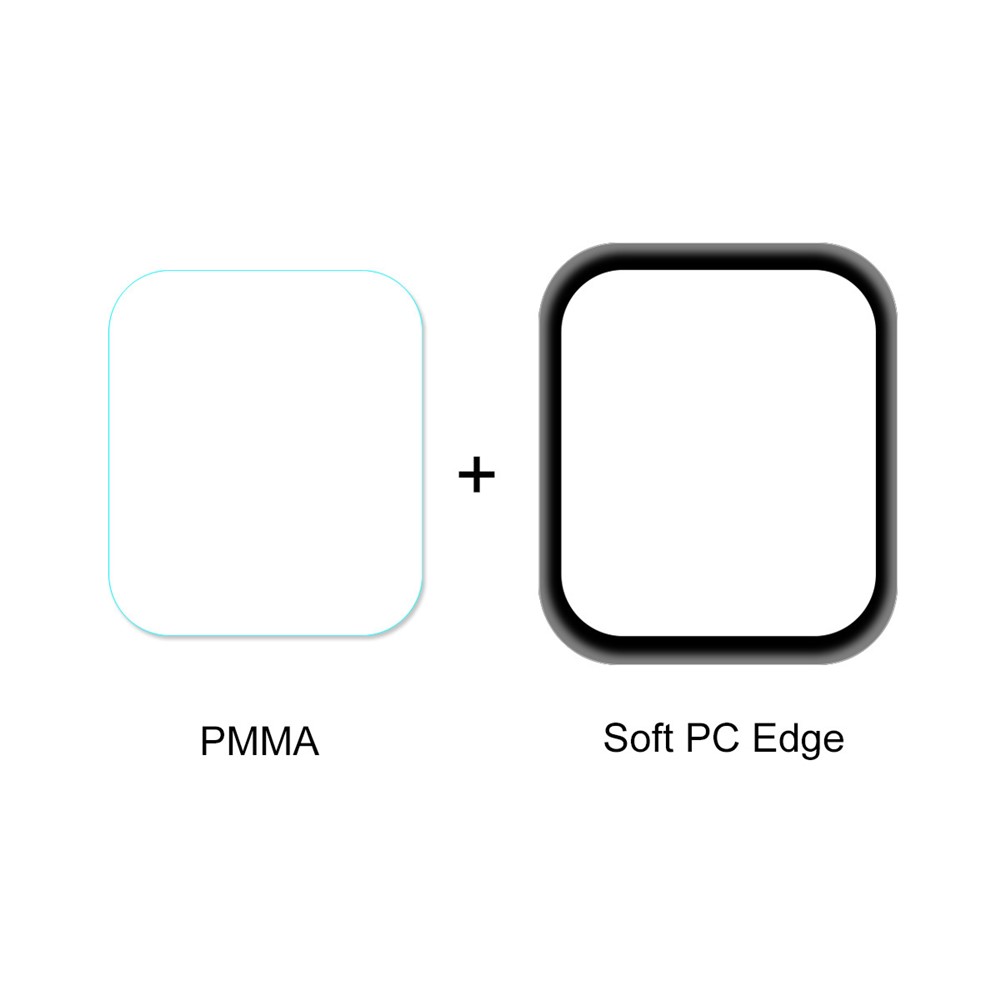 2Pcs/Set ENKAY HAT PRINCE 3D PC Edge + PMMA Full Screen Protector for Apple Watch SE / Series 6/5/4 40MM-3