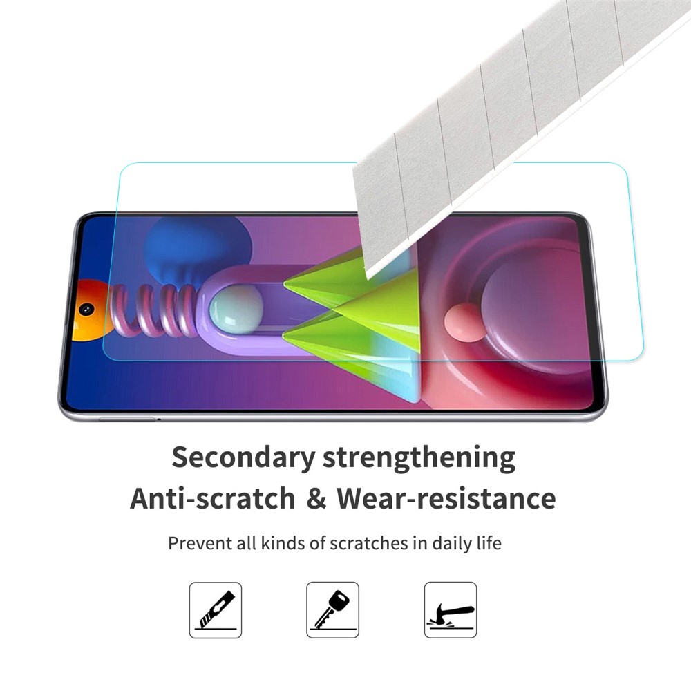 ENKAY HAT PRINCE 9H 0.26mm 2.5D Arc Edge Tempered Glass Screen Shield for Samsung Galaxy M51-5