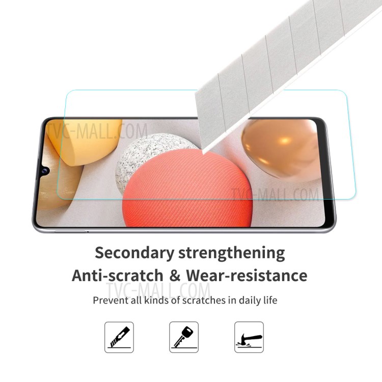 ENKAY HAT PRINCE 9H 0.26mm 2.5D Arc Edge Tempered Glass Screen Protector for Samsung Galaxy A42 5G-5